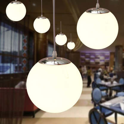 Modern Restaurant Simple Glass Pendant Light