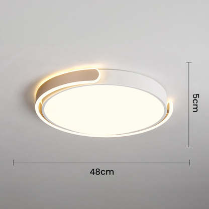 Minimalist Round Acrylic Colorful Bedroom LED Ceiling Light