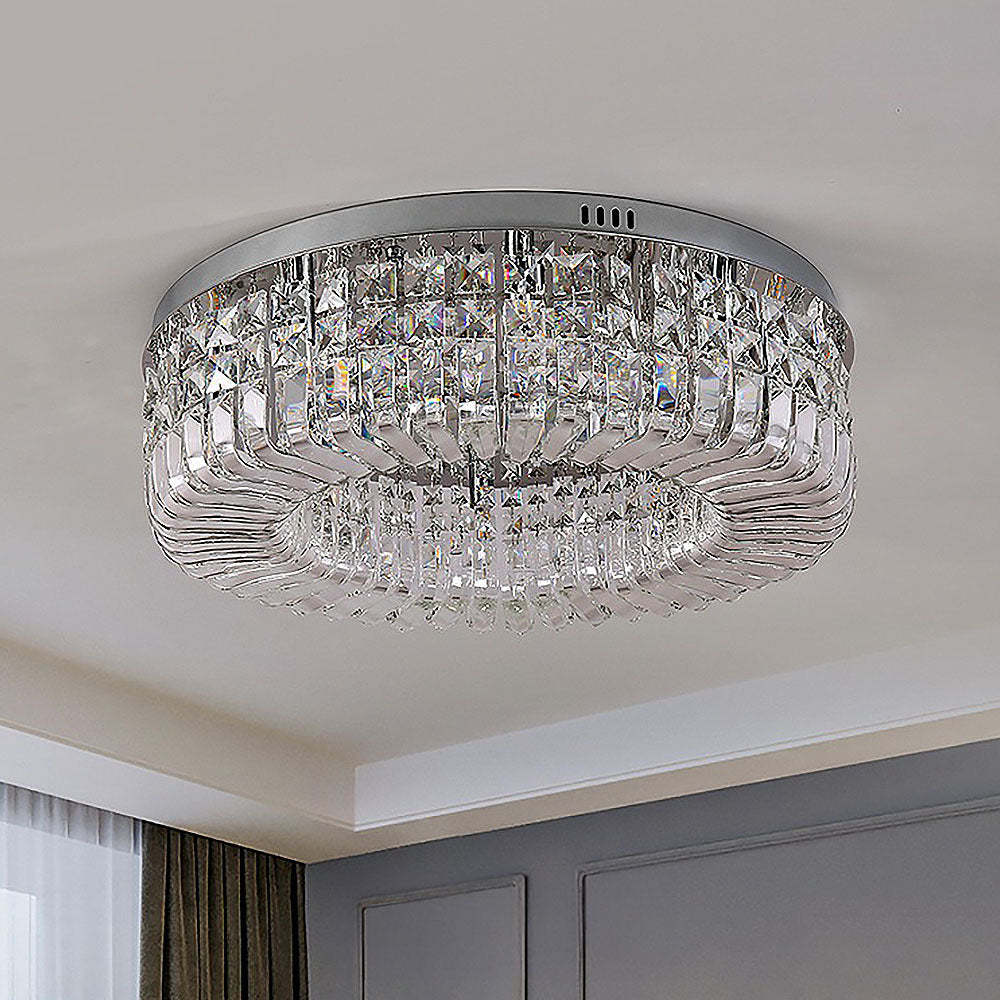 Round Crystal Bright Bedroom Ceiling Lights