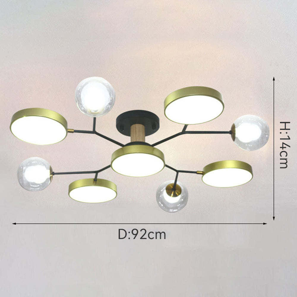 Multi Bulbs LED Colorful Living Room Ceiling Light