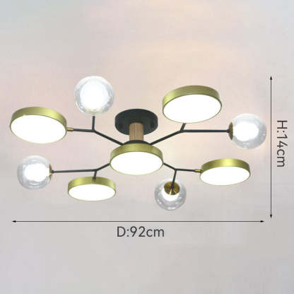 Multi Bulbs LED Colorful Living Room Ceiling Light