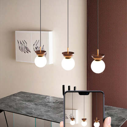 Contemporary Wood Pendant Light