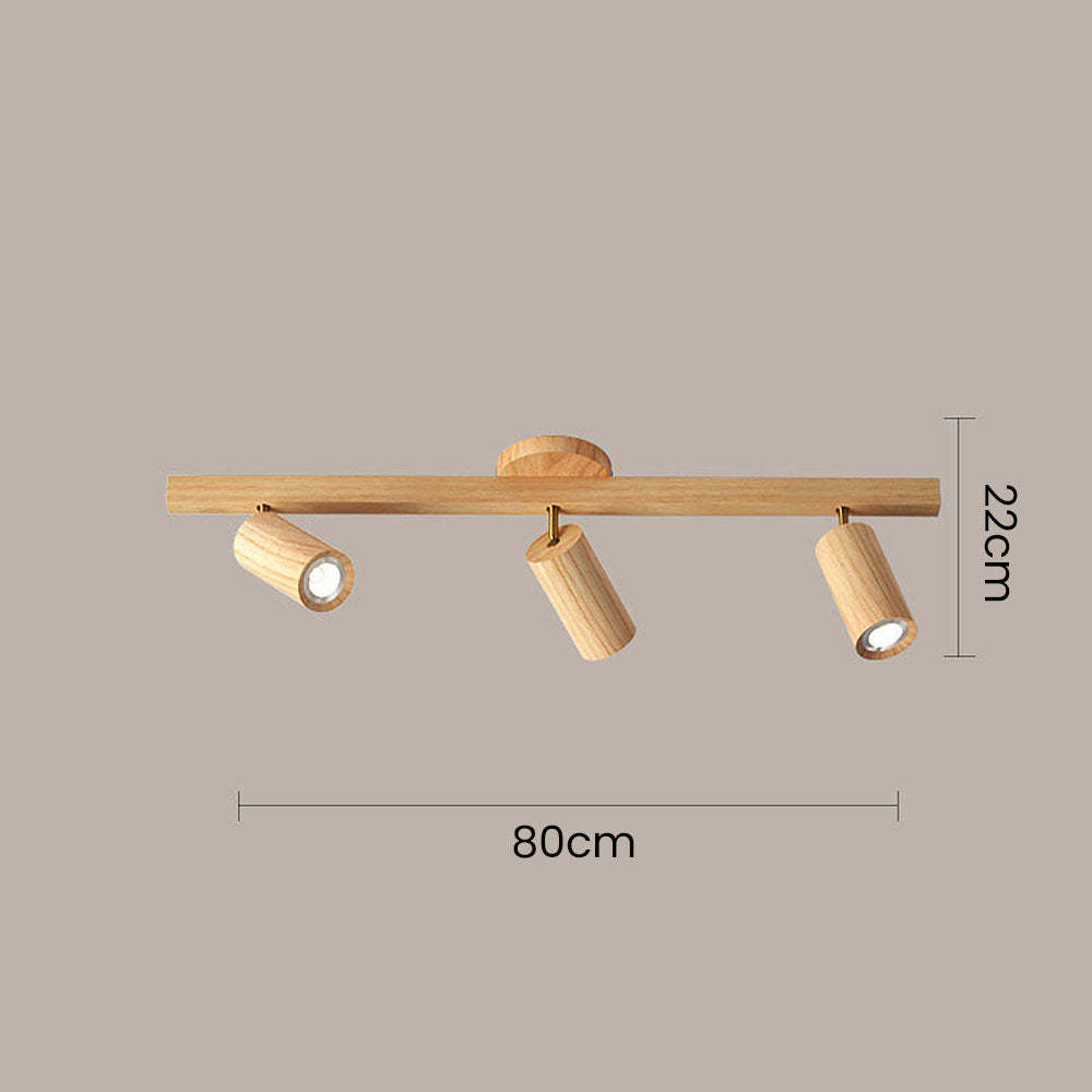 Wood Spotlight LED Living Room Ceiling Lights
