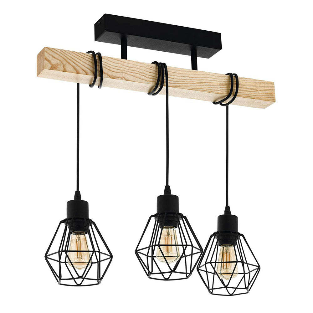 Contemporary Black Iron Ceiling Lights For Kitchen Island