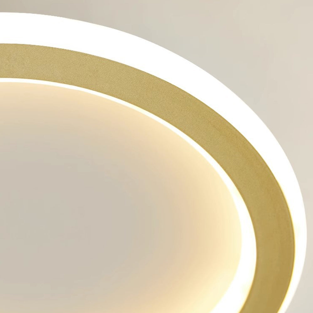 Modern Geometric Iron LED Ceiling Lights For Bedroom