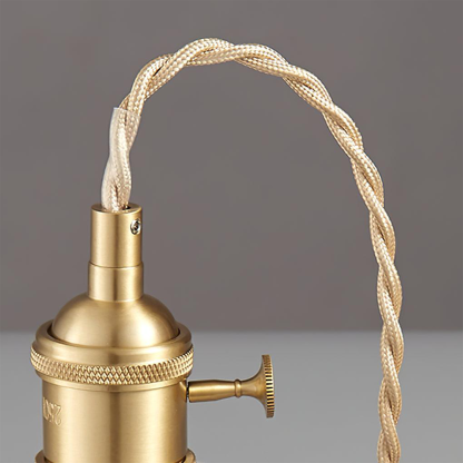 Vintage INS Glass Ribbed Pendant Light