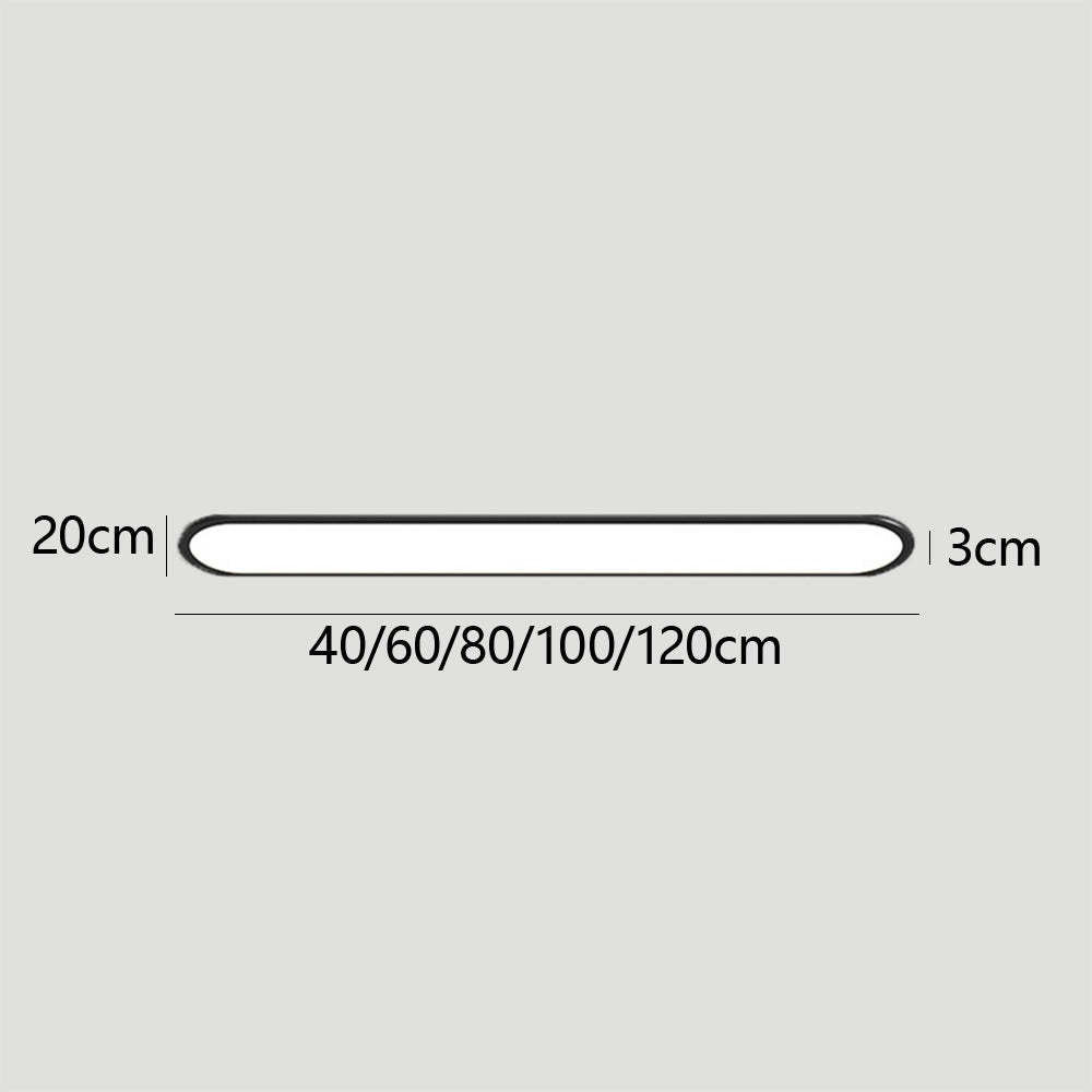 Modern Minimalist Black Acrylic LED Ceiling Light for Living Room