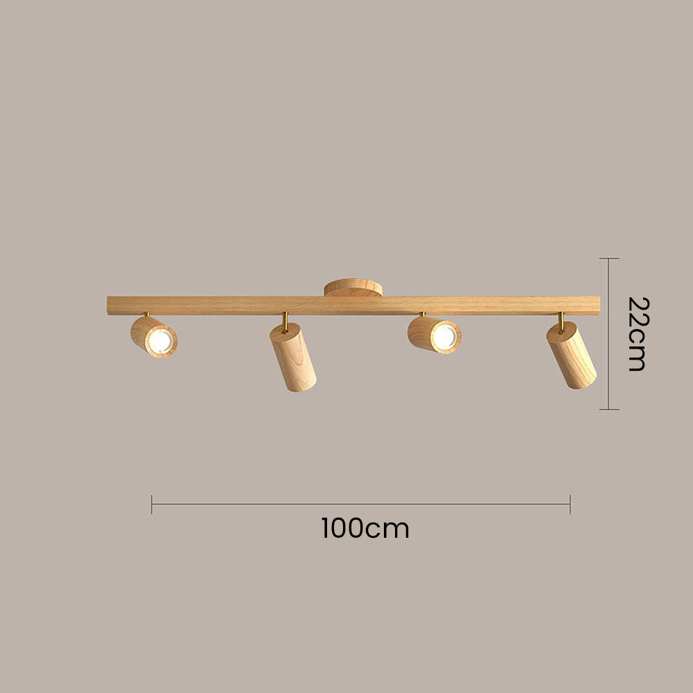 Wood Spotlight LED Living Room Ceiling Lights
