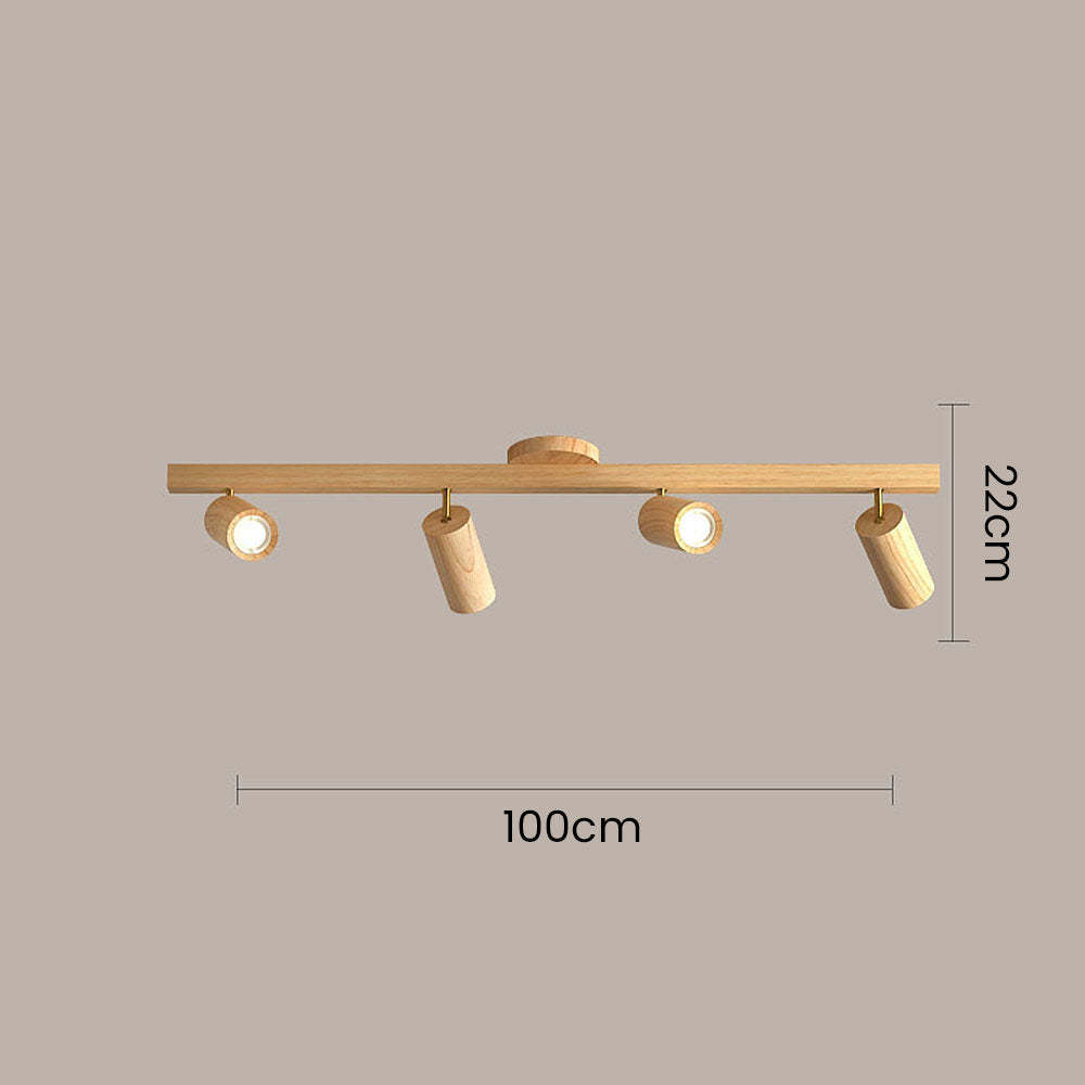 Wood Spotlight LED Living Room Ceiling Lights