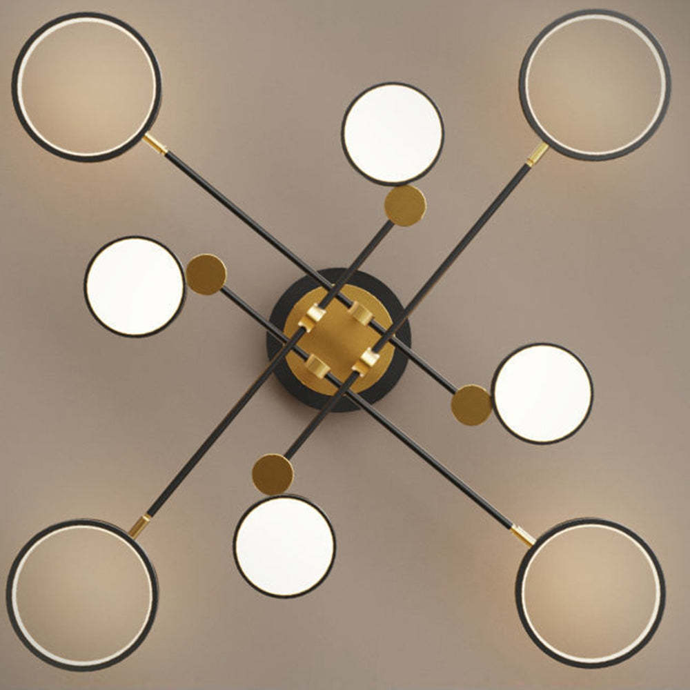 Modern LED Gold and Black Bedroom Ceiling Light