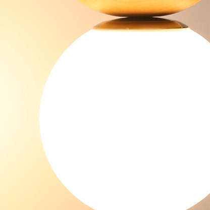Nordic Glass Wood Ceiling Lighting