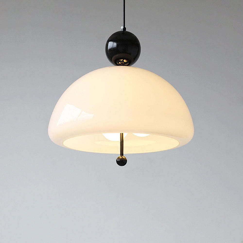 Nordic Red Glass Living Room Pendant Light