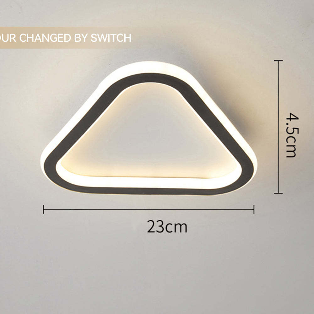 Modern Geometric Iron LED Ceiling Lights For Bedroom