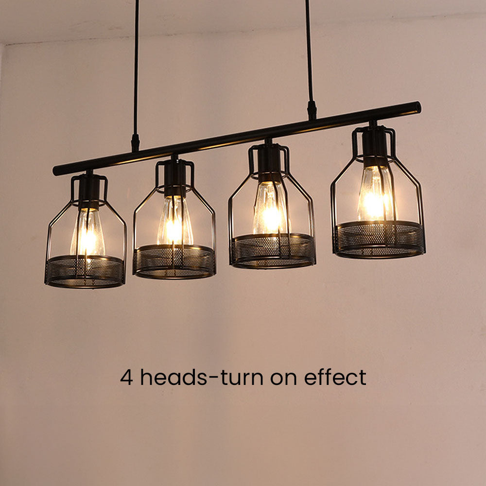 Multi-Bulbs Vintage Pendant Light For Dining Room
