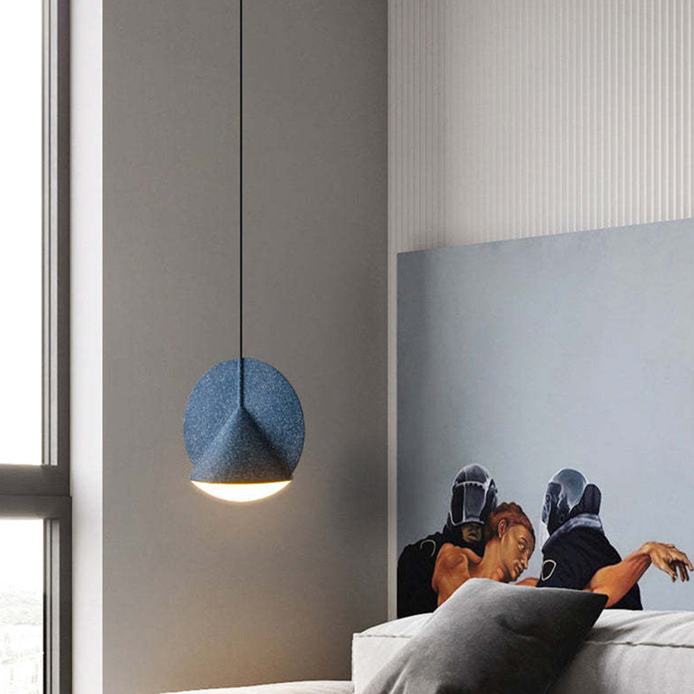 Macaron Industrial Resin LED Pendant Lights For Dining Room