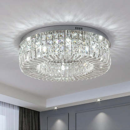 Round Crystal Bright Bedroom Ceiling Lights