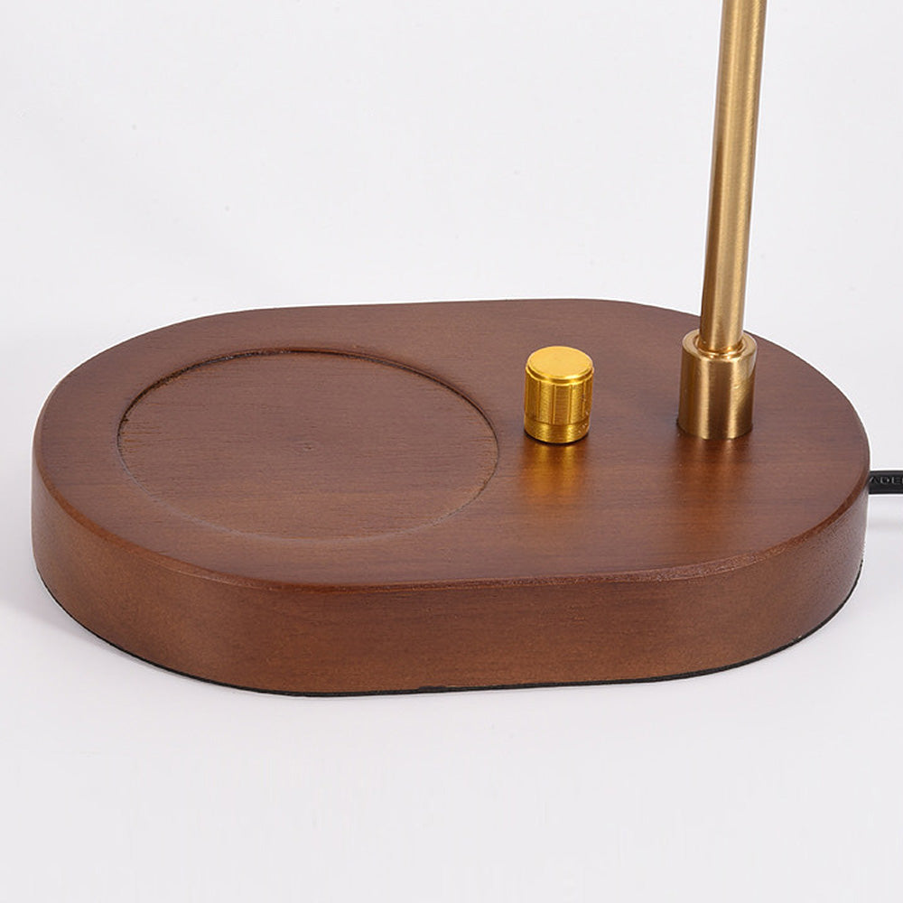 Vintage Mini Glass Flower Shape Wood Candle Warmer Light