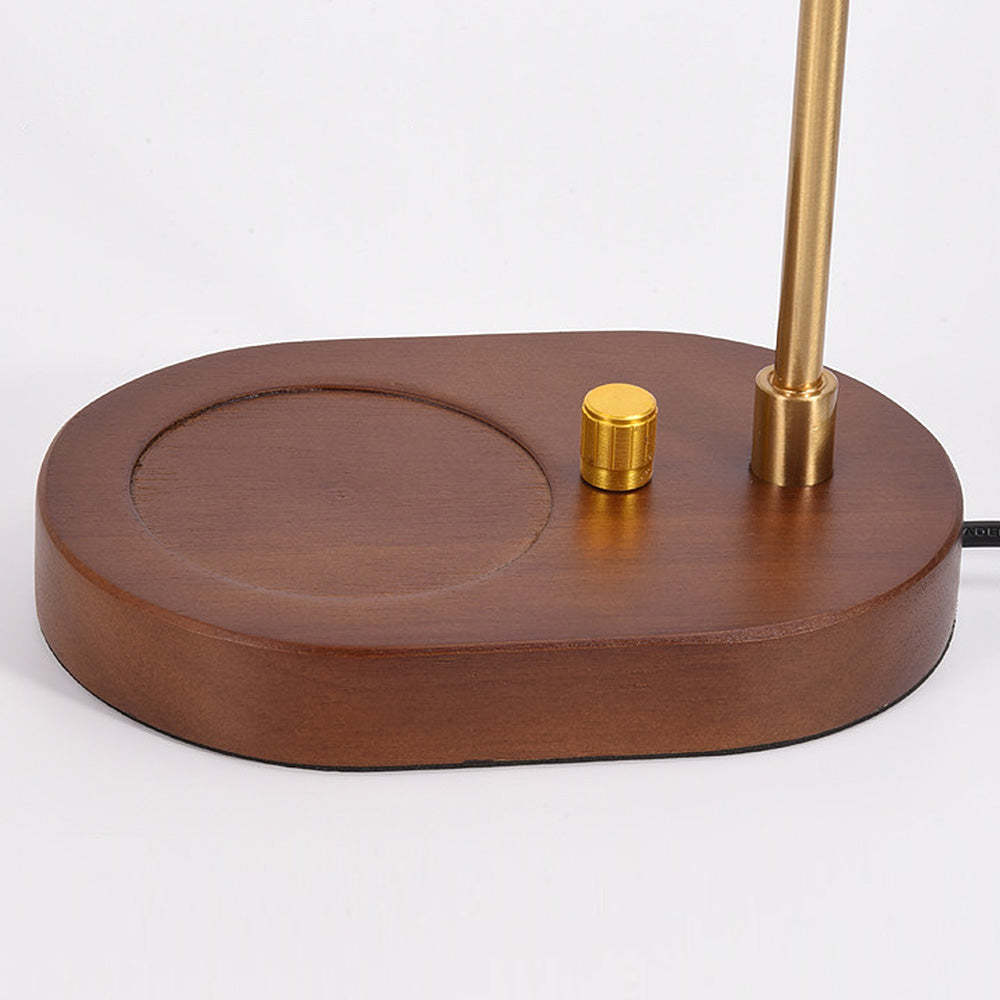 Vintage Mini Glass Flower Shape Wood Candle Warmer Light