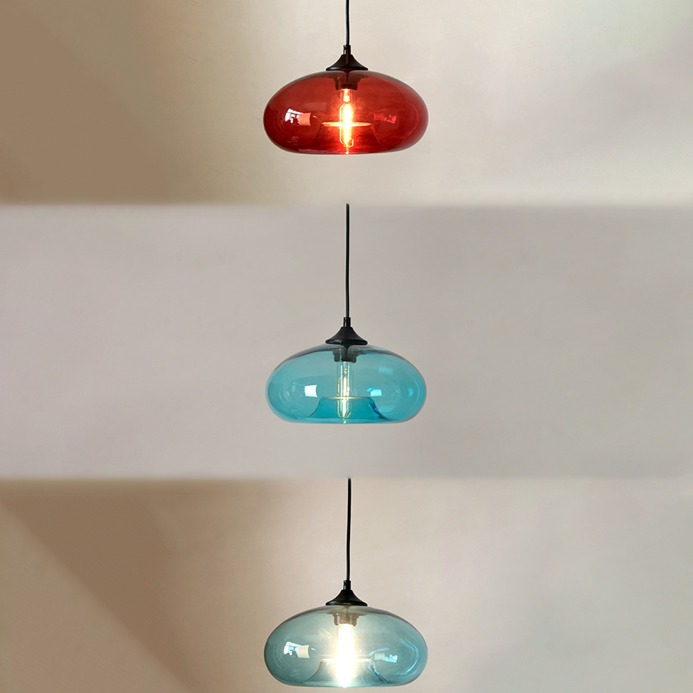 Vintage Glass Dining Room Kitchen Pendant Lights