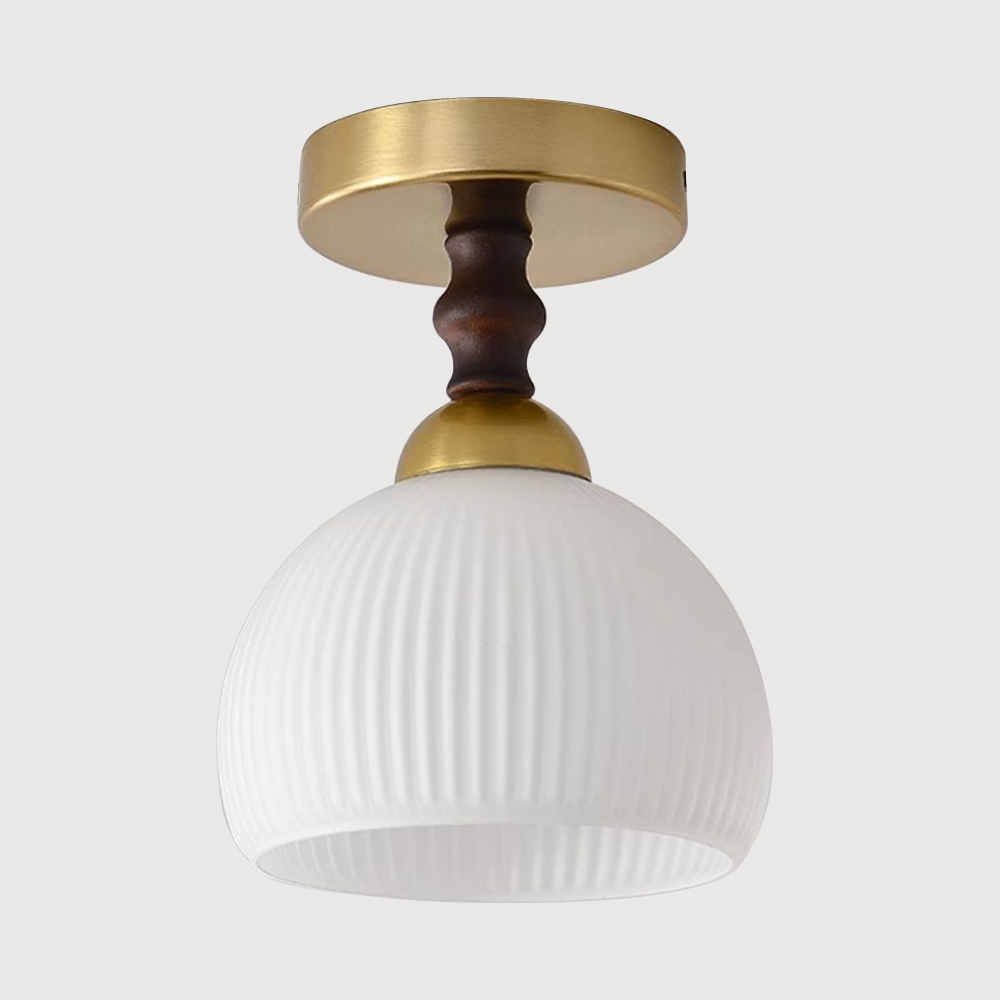 Modern White Globe  Hallway Ceiling Lighting