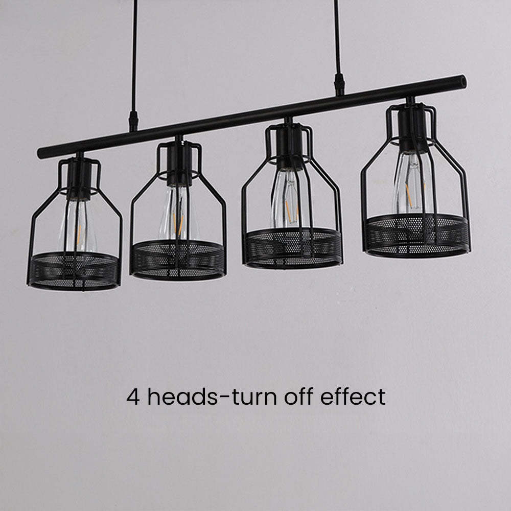 Multi-Bulbs Vintage Pendant Light For Dining Room