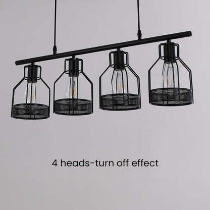 Multi-Bulbs Vintage Pendant Light For Dining Room