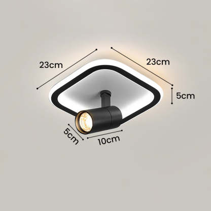 Round and Square LED Ceiling Track Light Fixture