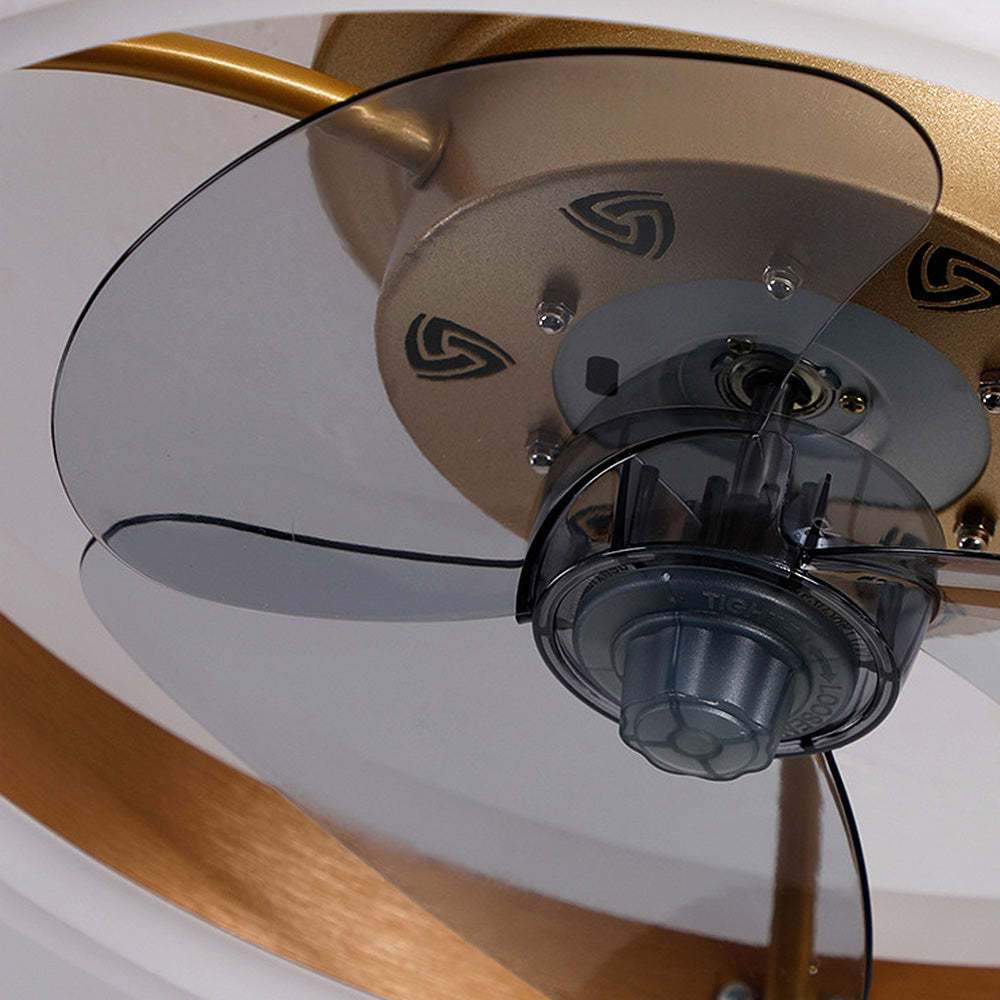 Modern Round Living Room Ceiling Fan With LED Light