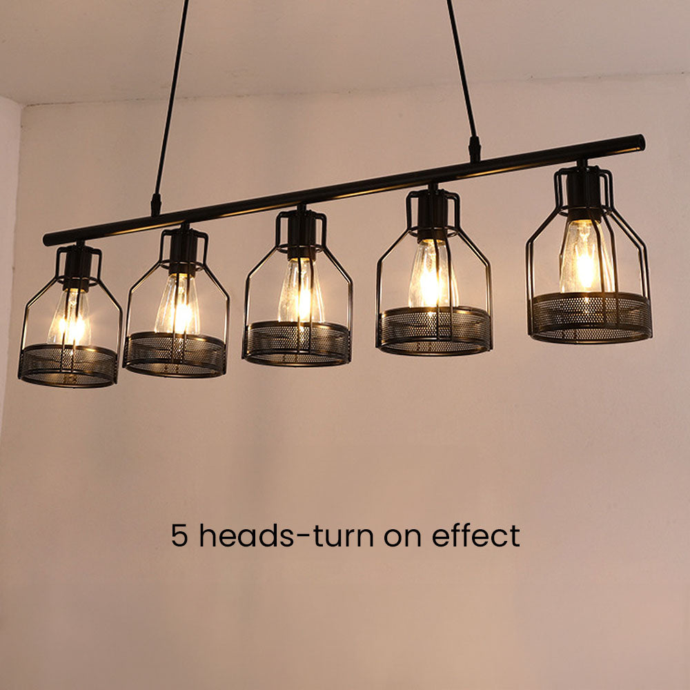 Multi-Bulbs Vintage Pendant Light For Dining Room