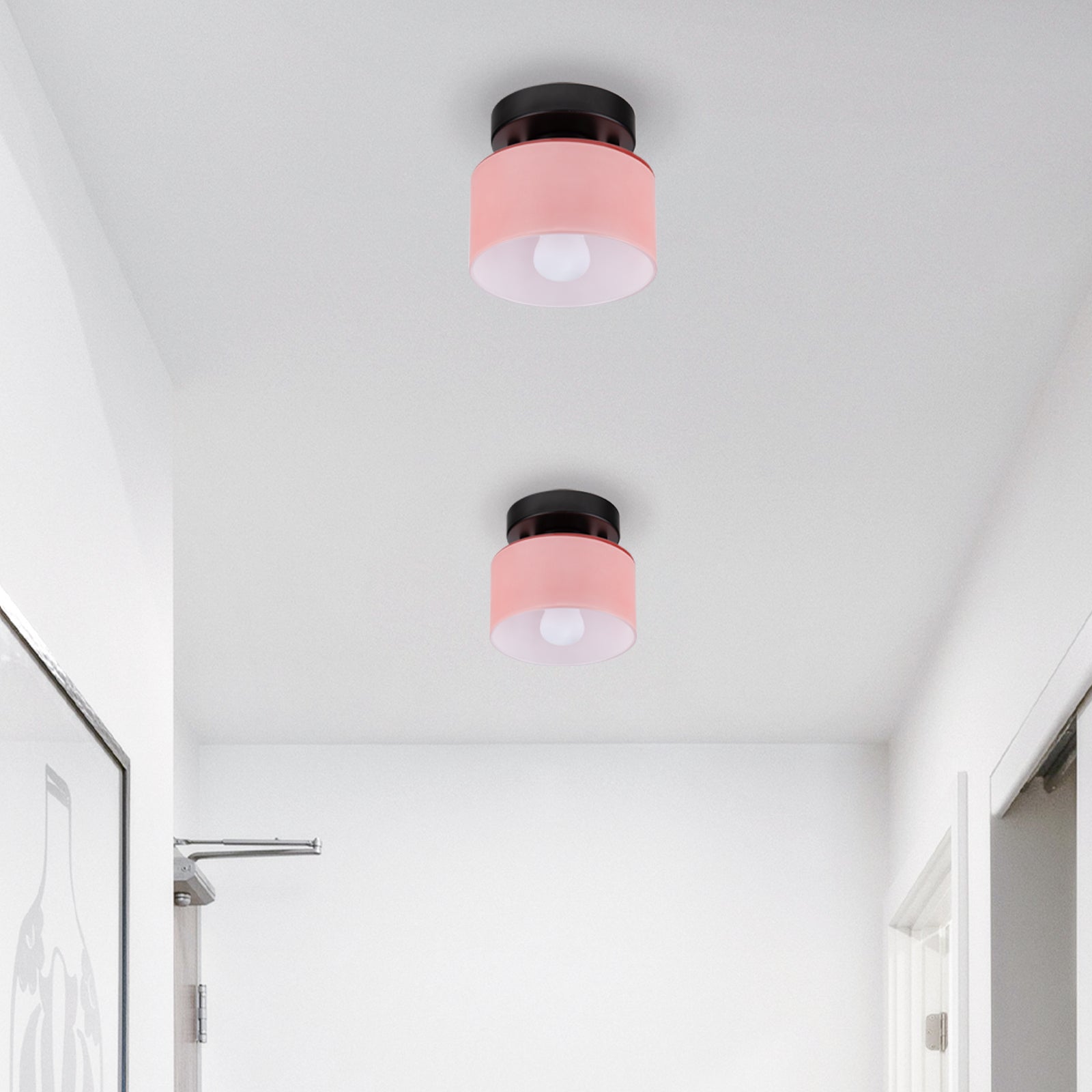 Bauhaus Glass Colorful Ceiling Lights