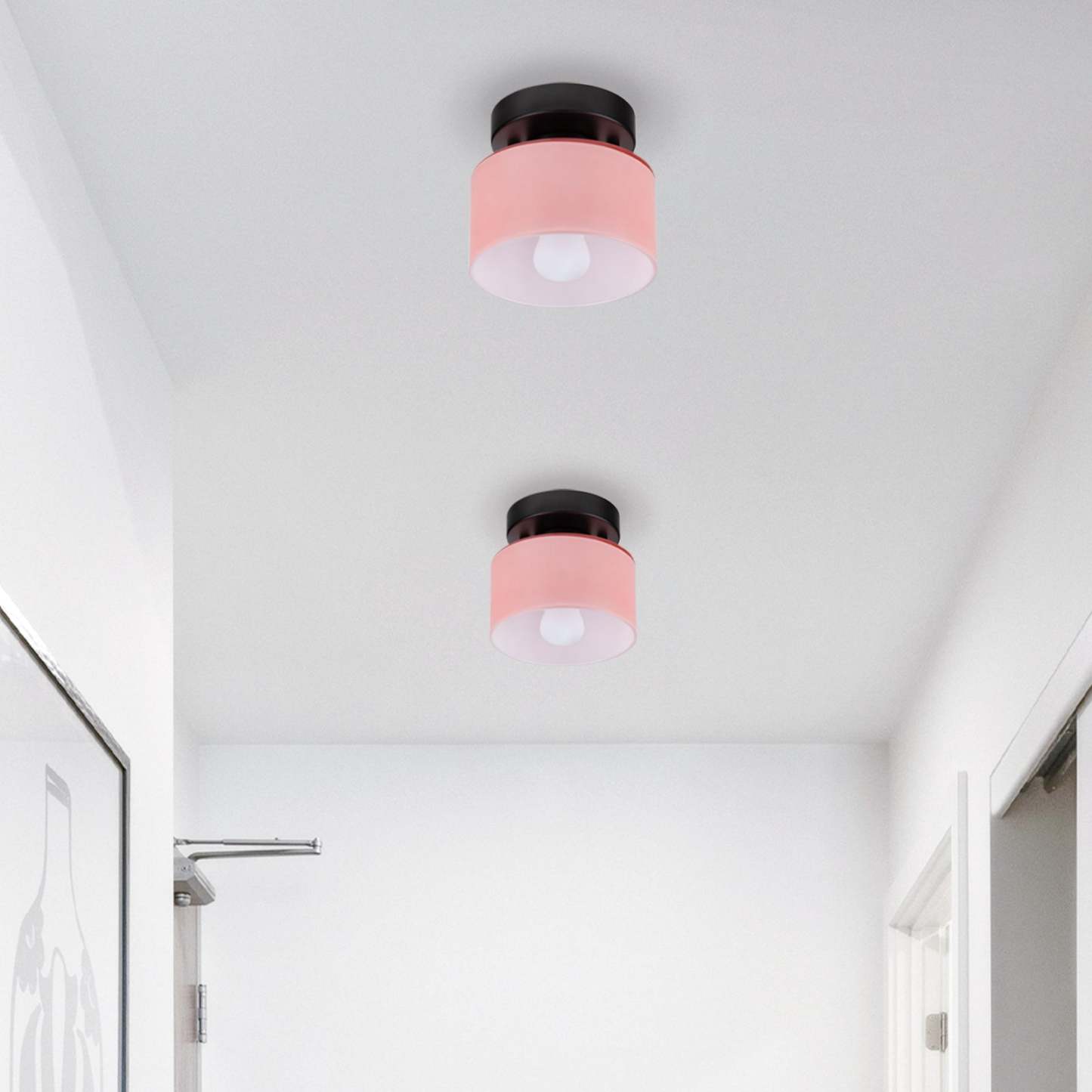 Bauhaus Glass Colorful Ceiling Lights