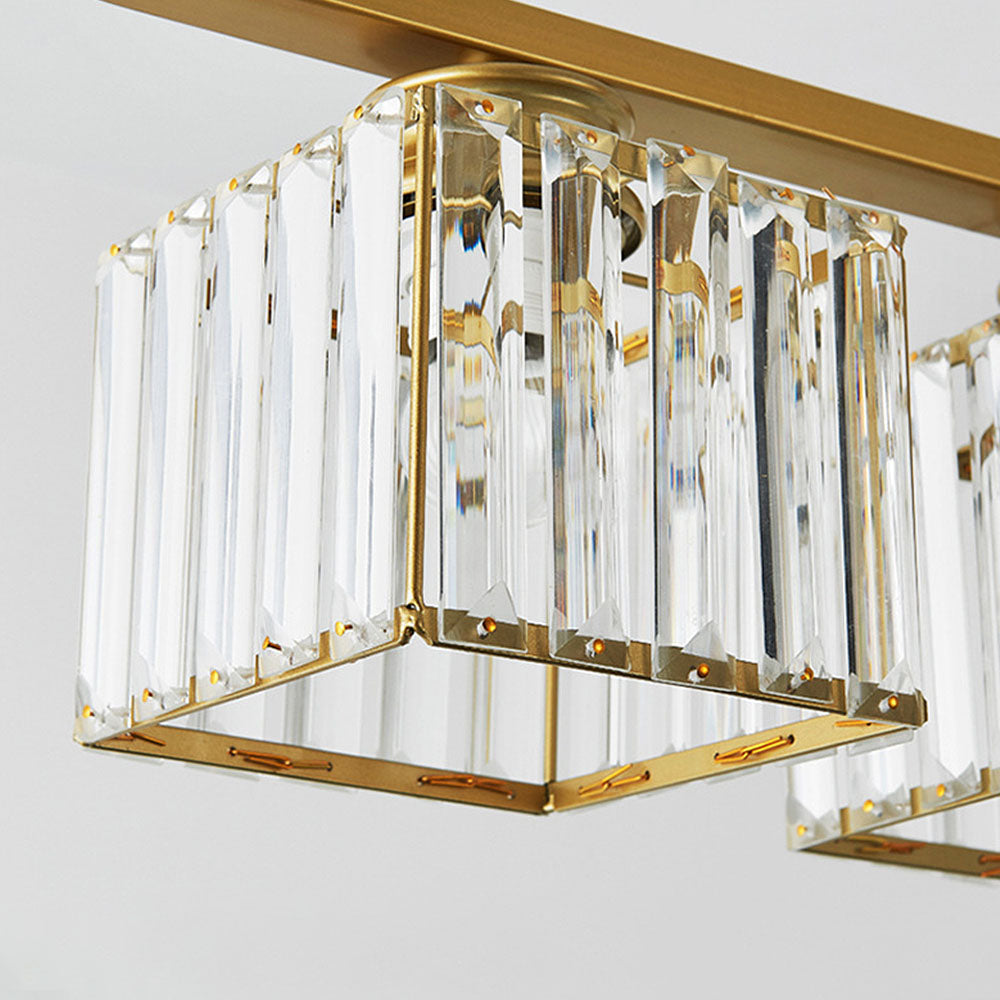 Modern Multi-Head Crystal Kitchen Island Lamps
