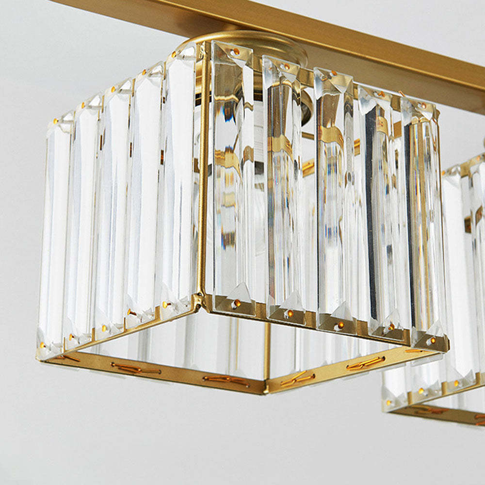 Modern Multi-Head Crystal Kitchen Island Lamps