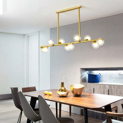 Modern Glass Ceiling Bar Lights For Kitchen Island