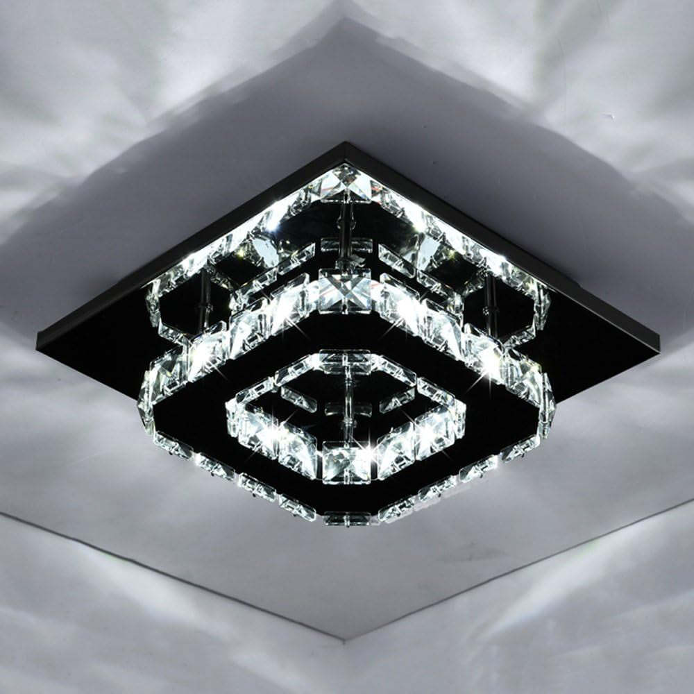 Contemporary Luxurious Crystal Hallway LED Ceiling Lights
