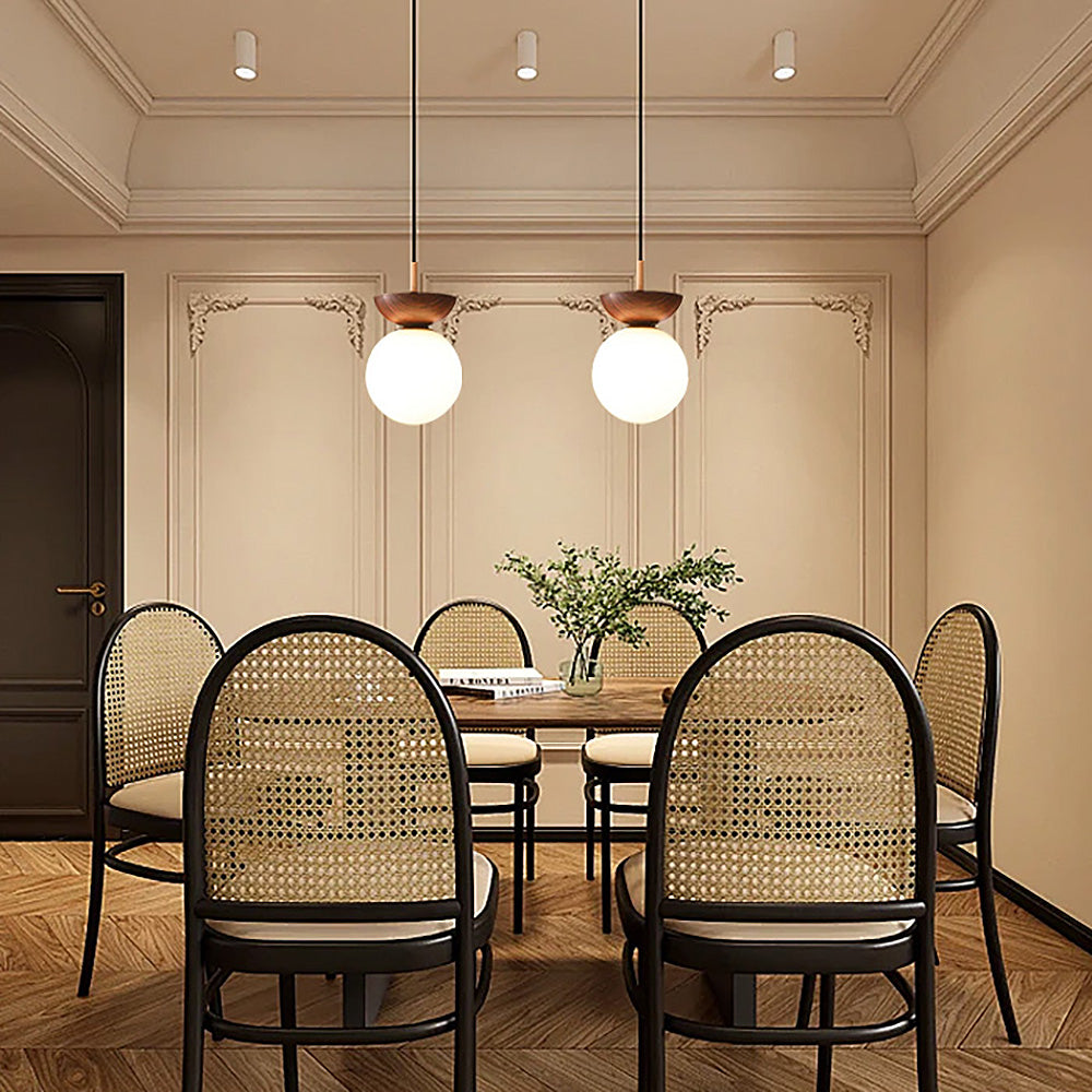 Contemporary Wood Pendant Light