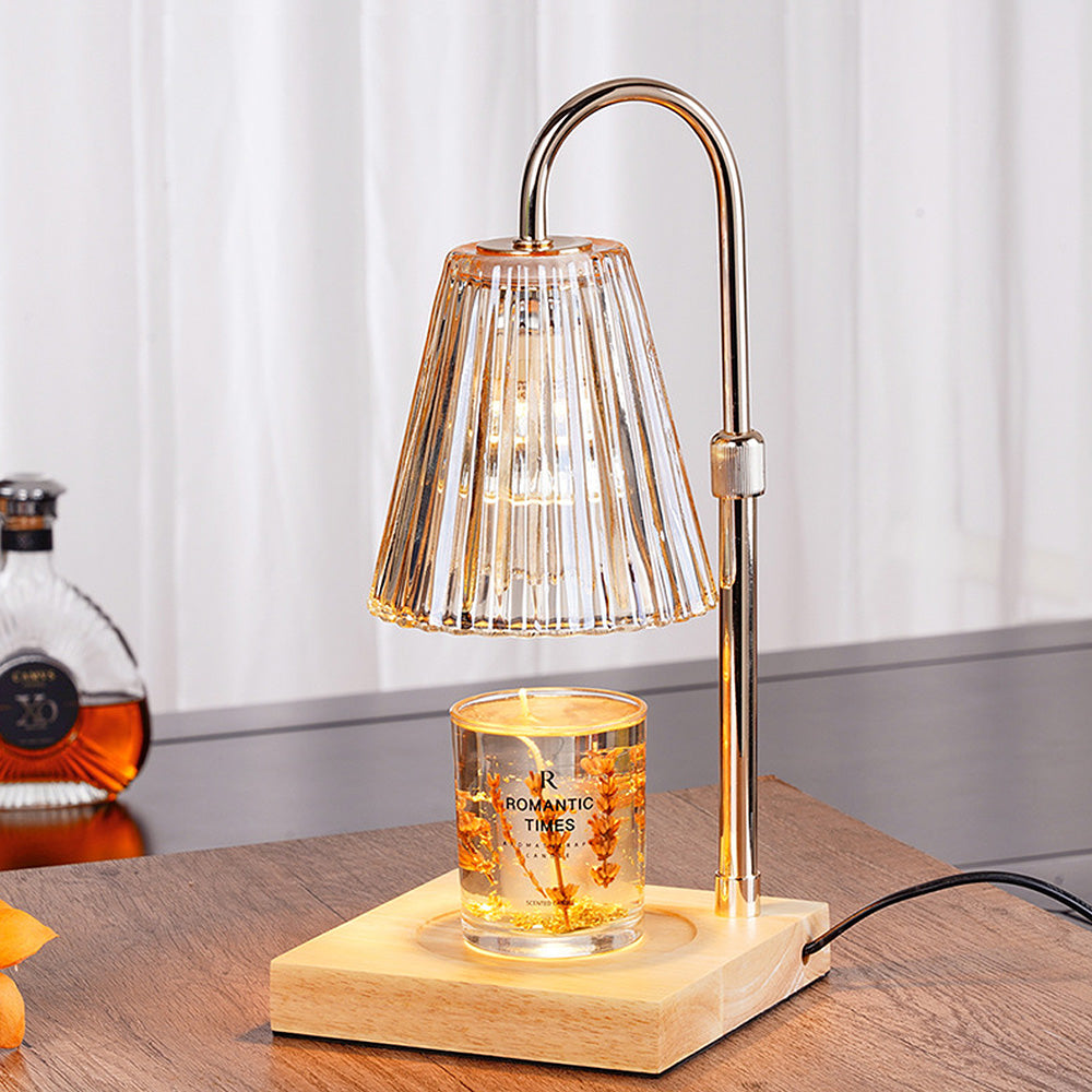 Contemporary Nordic Brown Glass Bedroom Table Lamp