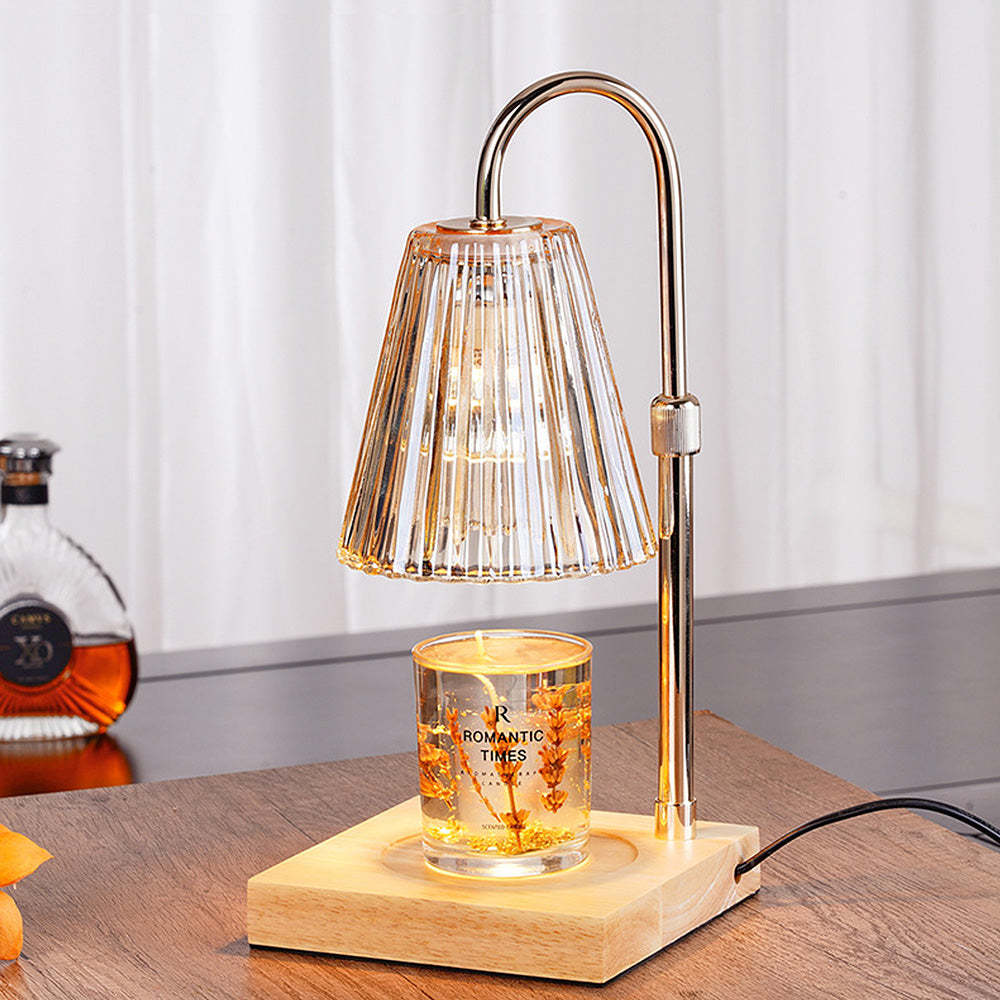 Homdiy Table Lamps Contemporary Simple Brown Glass Bedroom Mini Table Lamp