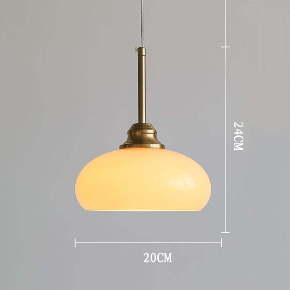 Contemporary Round White Bedside Pendant Lights