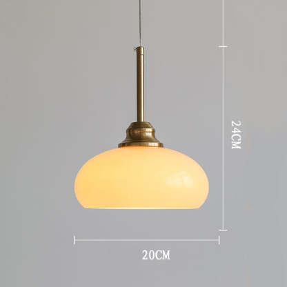 Contemporary Round White Bedside Pendant Lights