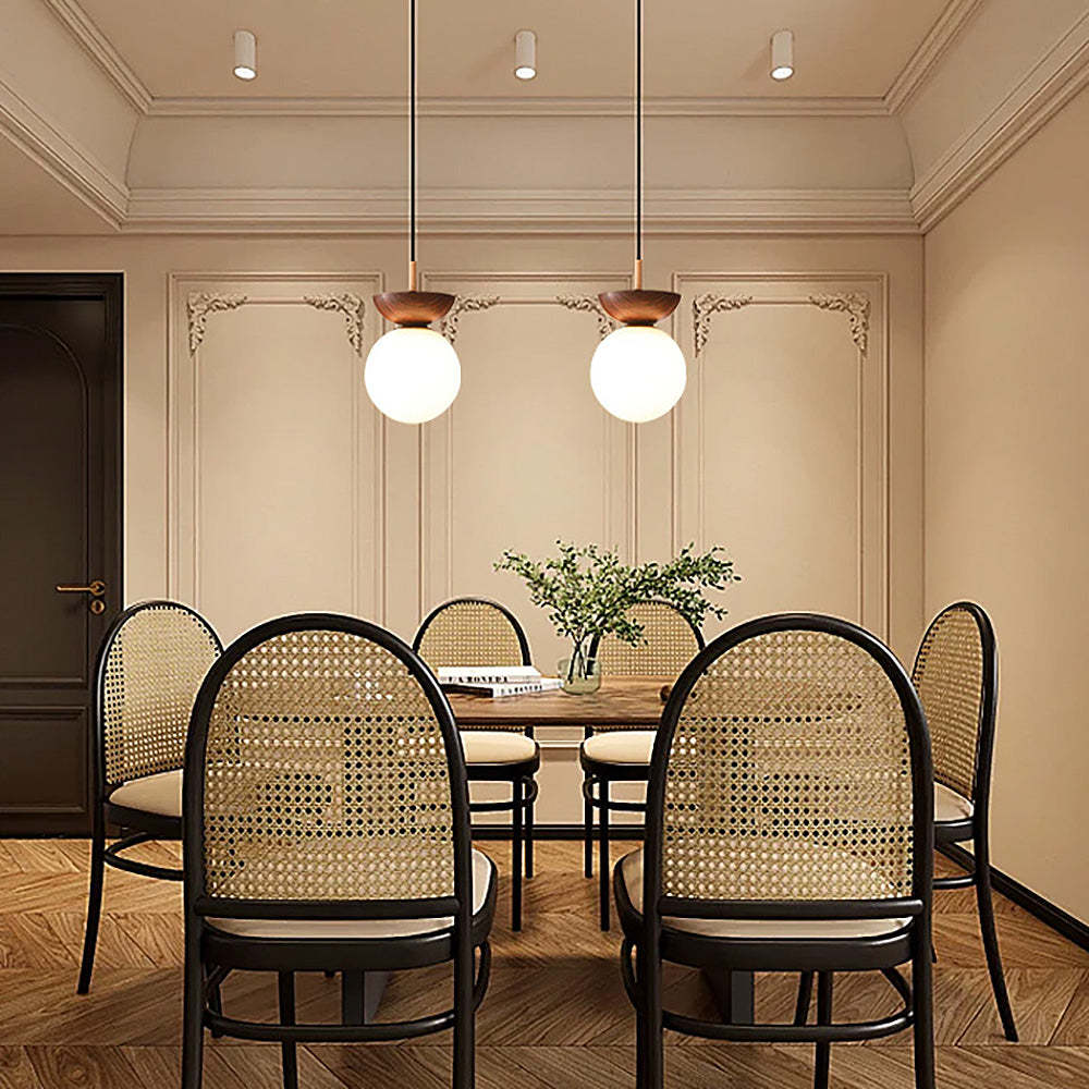 Contemporary Wood Pendant Light