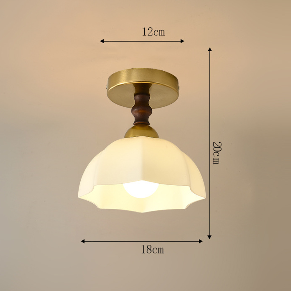 Modern White Globe  Hallway Ceiling Lighting