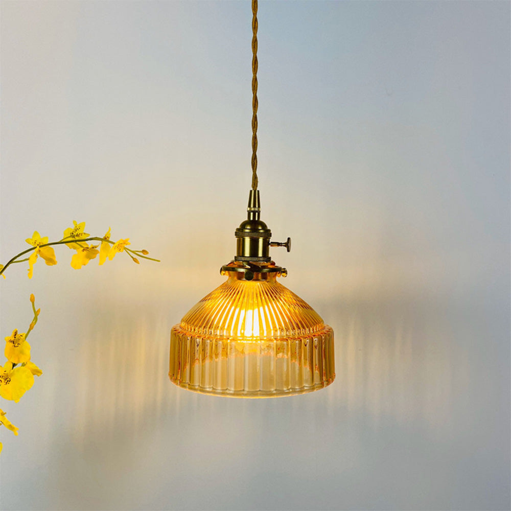 Vintage Glass Round Pendant Lighting