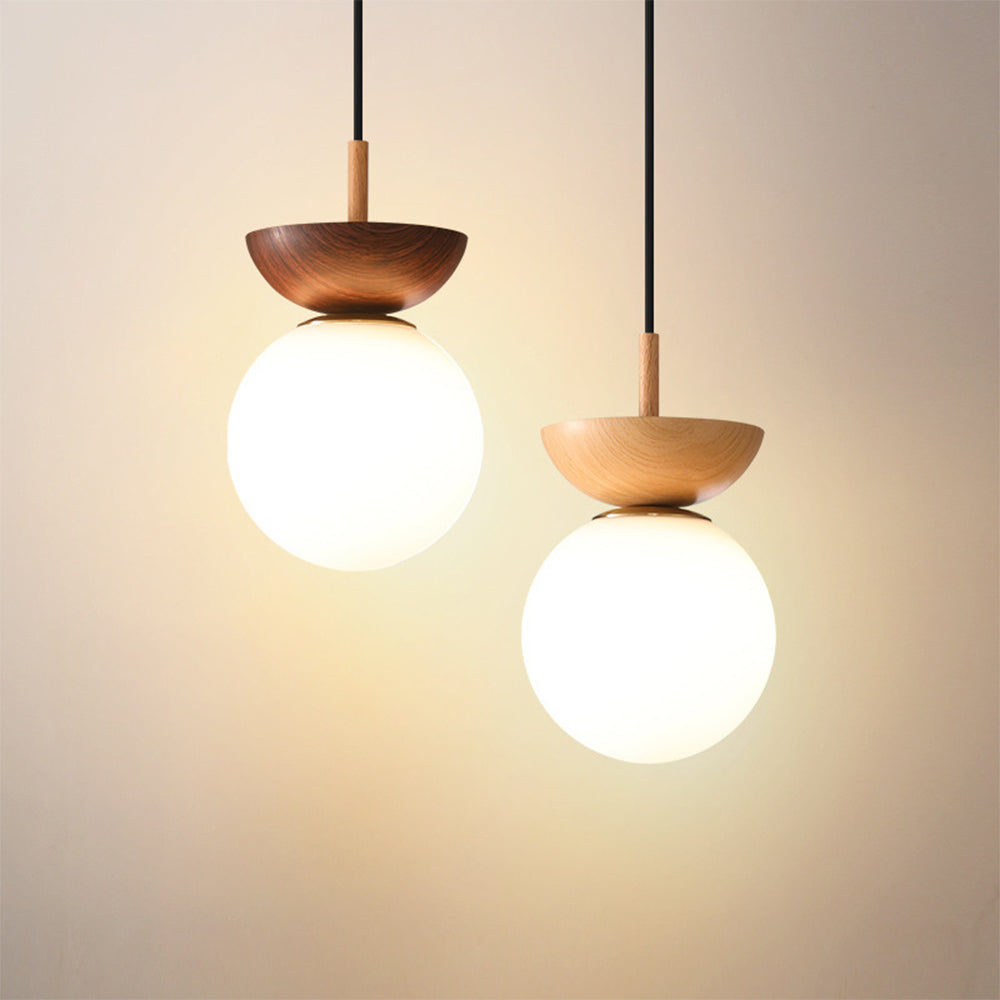 Contemporary Wood Pendant Light