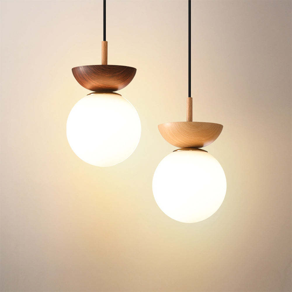Contemporary Wood Pendant Light