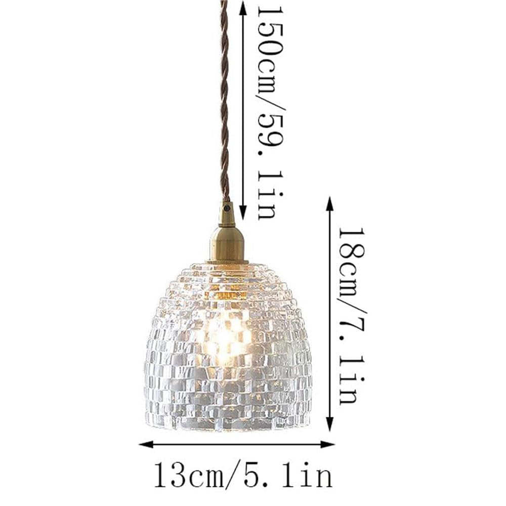 Vintage Mini Glass Pendant Lights For Bedroom
