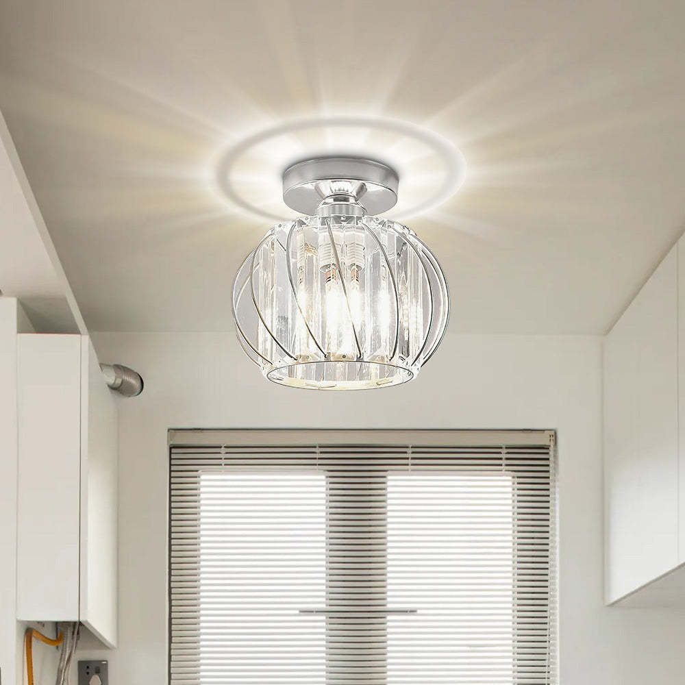 Modern Glass Black Luxury Hallway Ceiling Light