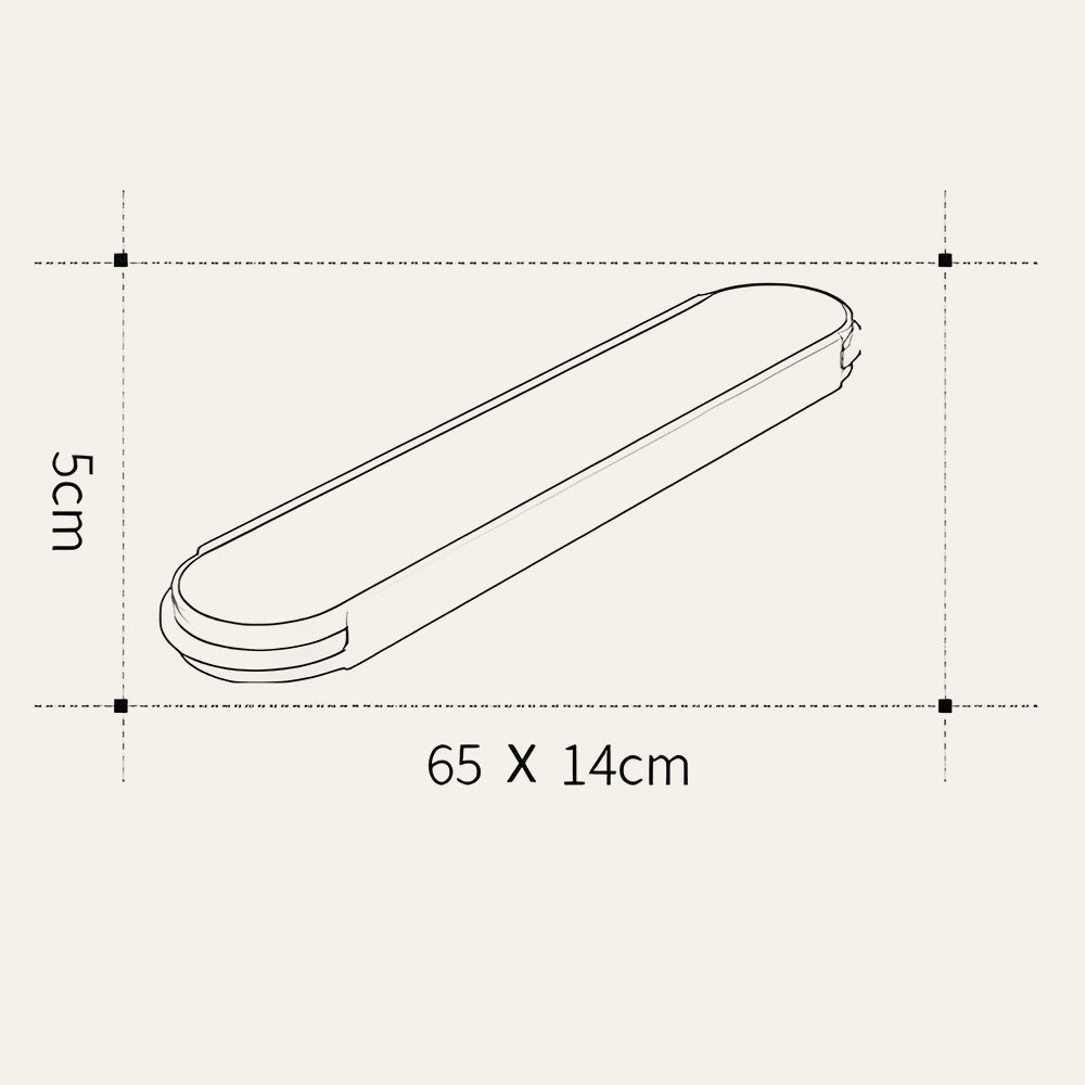 Industrial Acrylic Long Elegant Living Room Flush LED Ceiling Lights