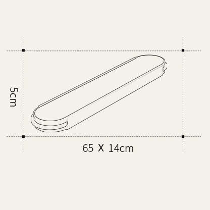 Industrial Acrylic Long Elegant Living Room Flush LED Ceiling Lights