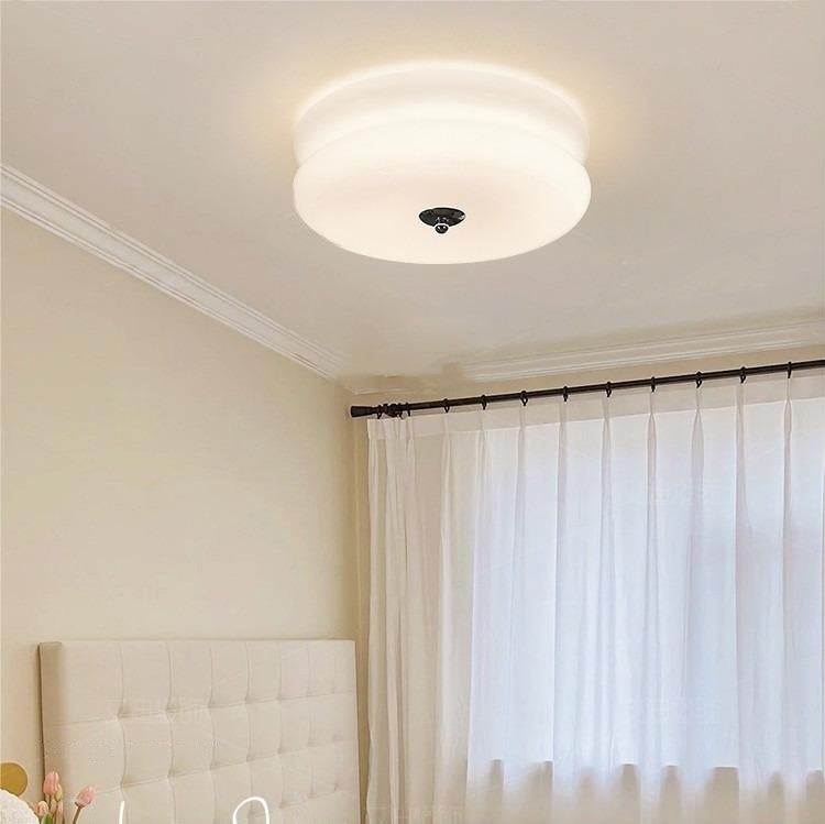 Art LED Glass Flush Mount Ceiling Lights -Homdiy